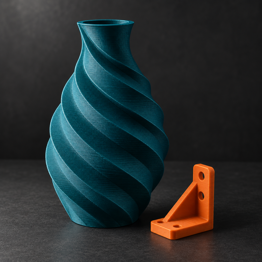 AI-generated illustrative example of 3D printing, not an actual finished product